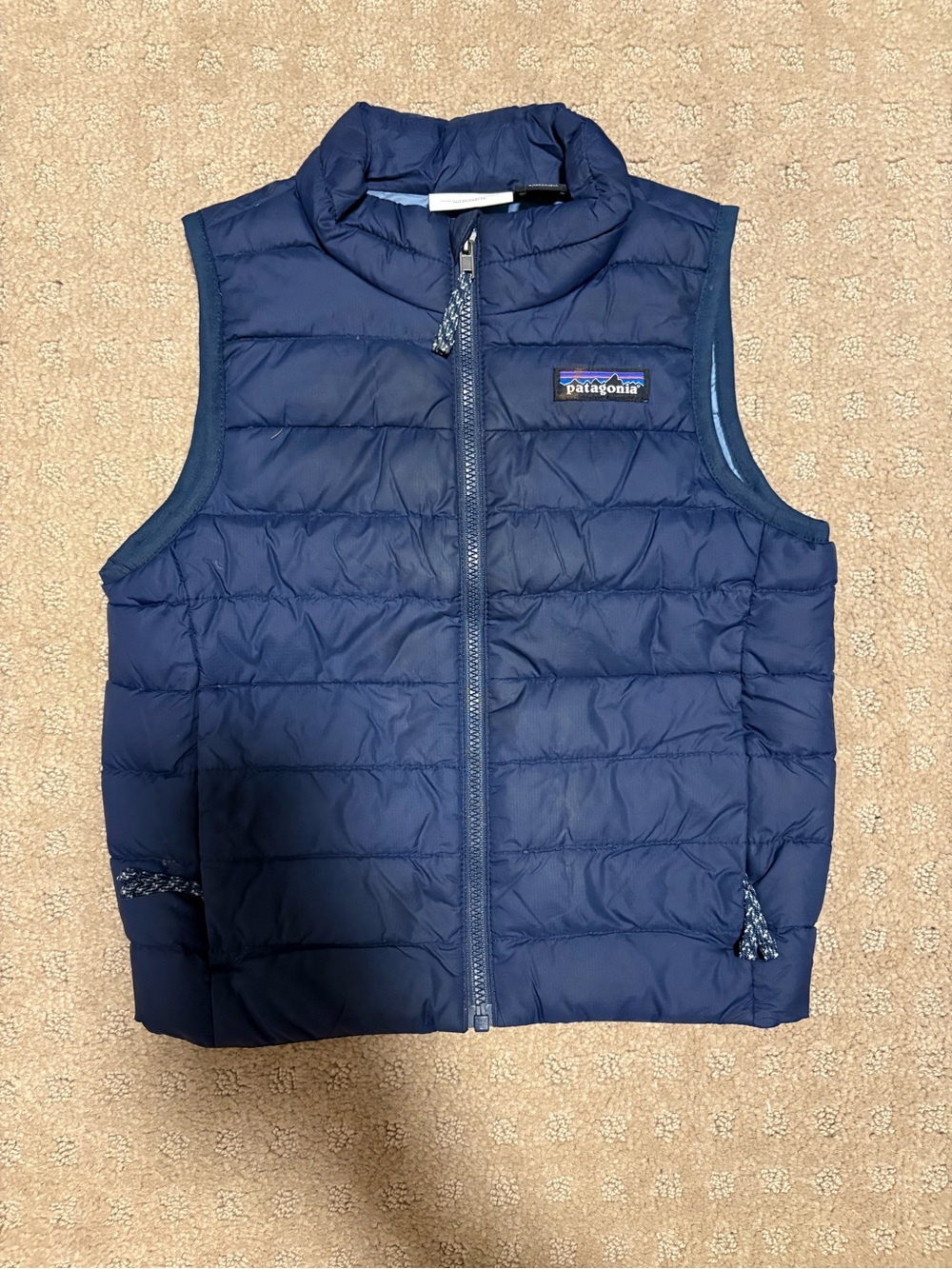 Patagonia Kids Down Sweater Vest in Navy Blue
